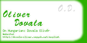 oliver dovala business card